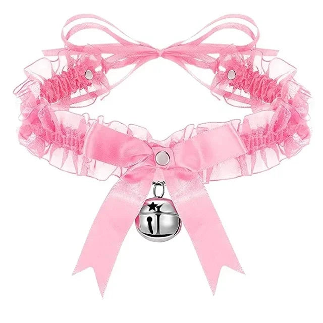 Bow Knot Bell Choker