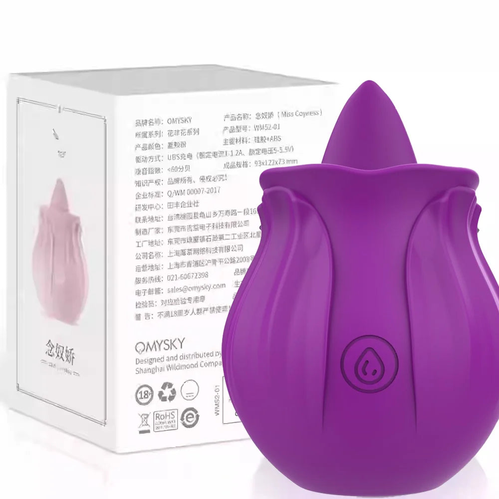 Tongue Rose Toy Vibrator