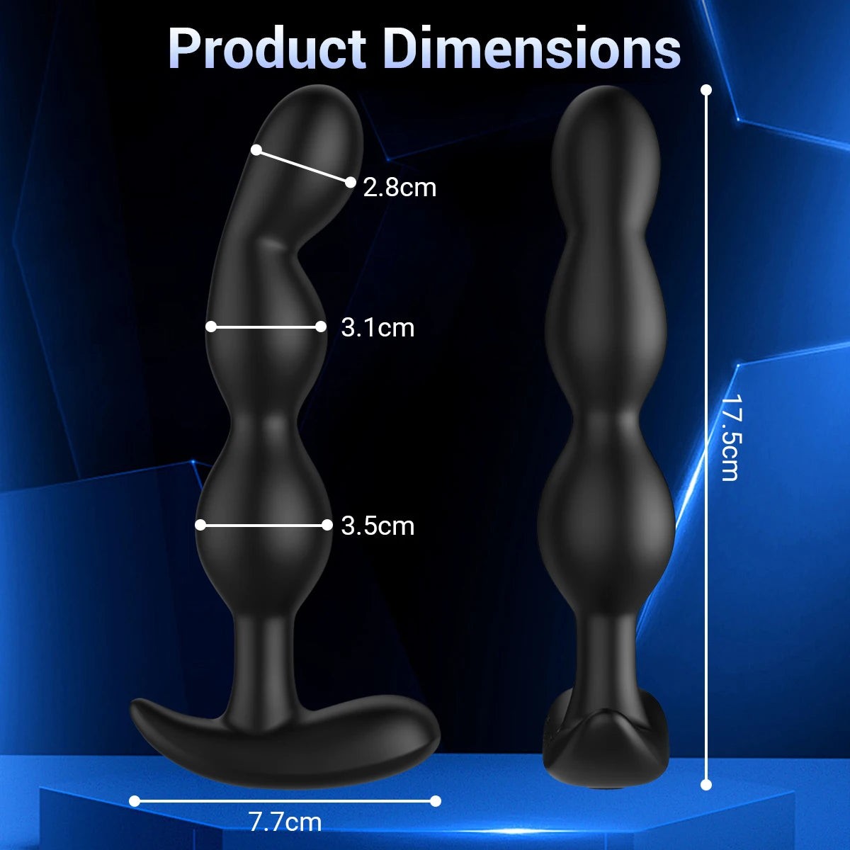 App-Controlled Rose Anal Plug Vibrator