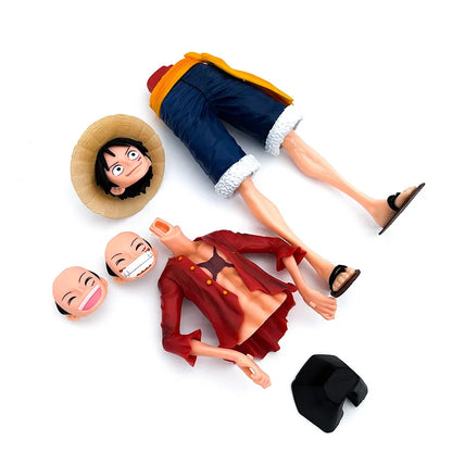 One Piece - Luffy Three-Face Changing Figure