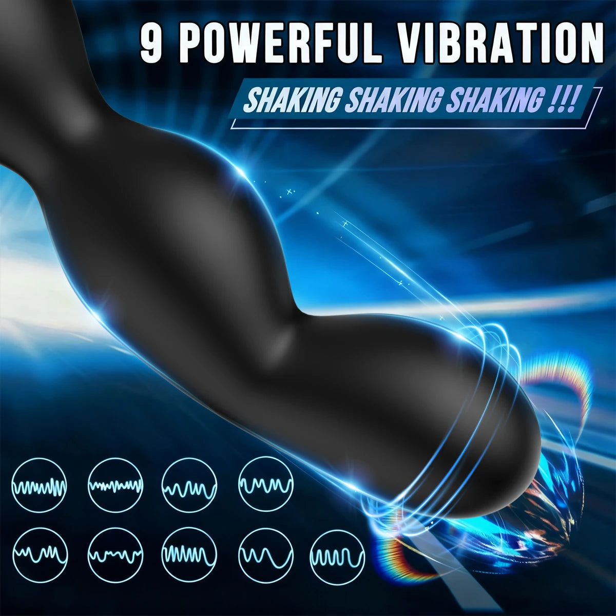 App-Controlled Rose Anal Plug Vibrator