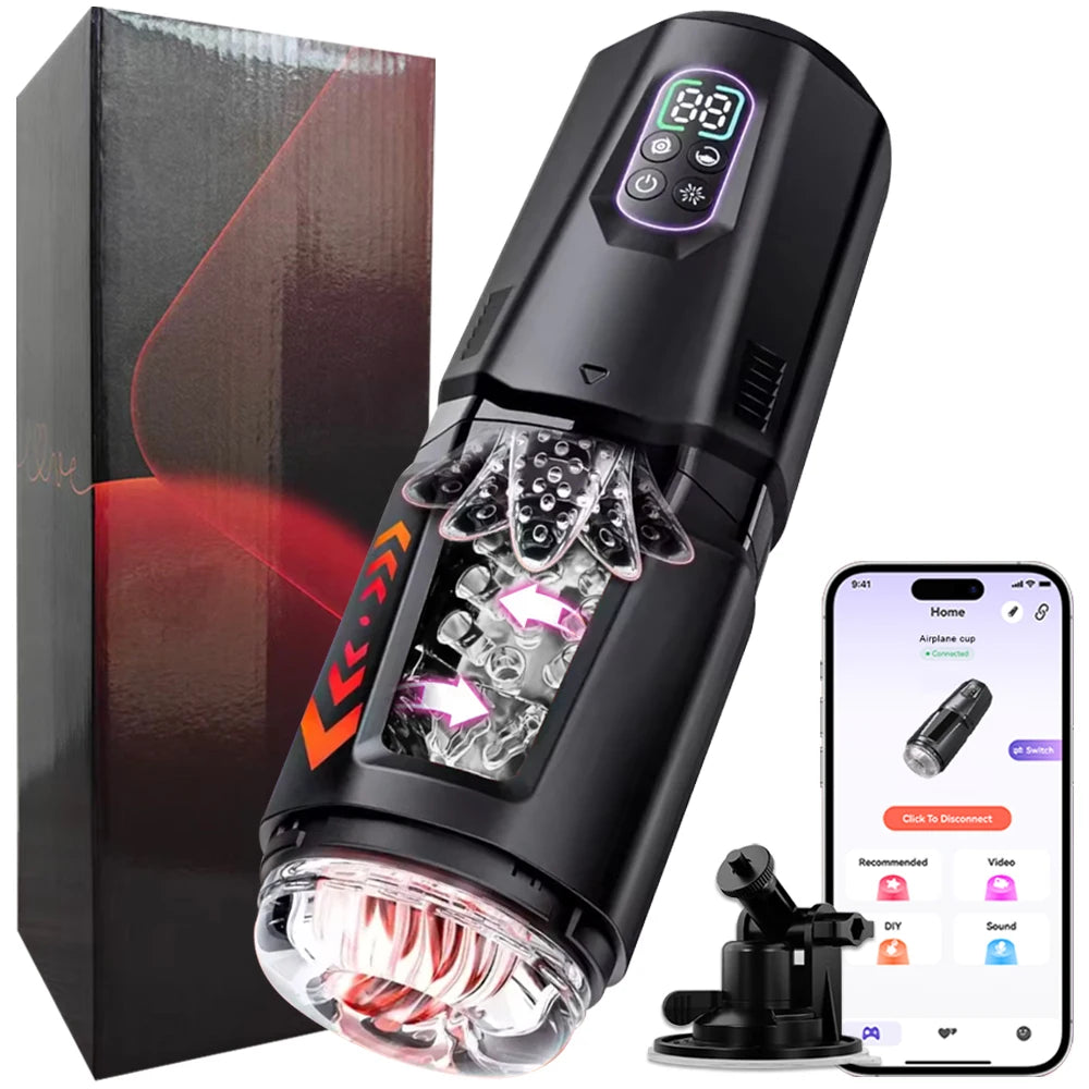 App-Controlled Electric Hands-Free Masturbation Device