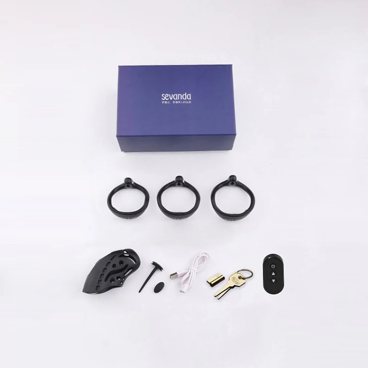 BSDM Wireless Remote Control Electric Chastity Cock Ring
