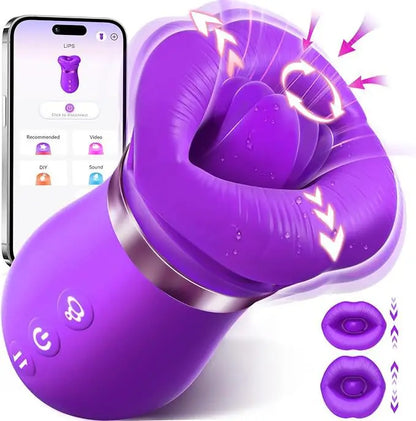 App-Controlled Tongue Rose Toy