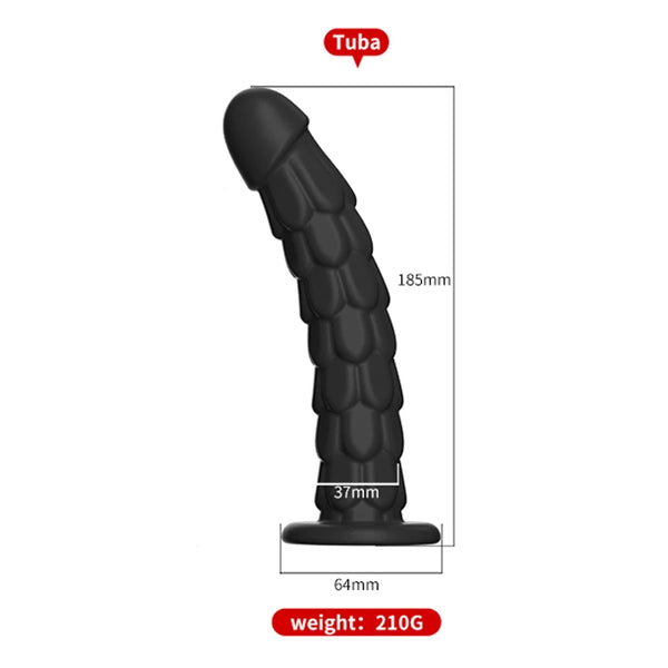 Dragon Scale Dildo with Suction Cup