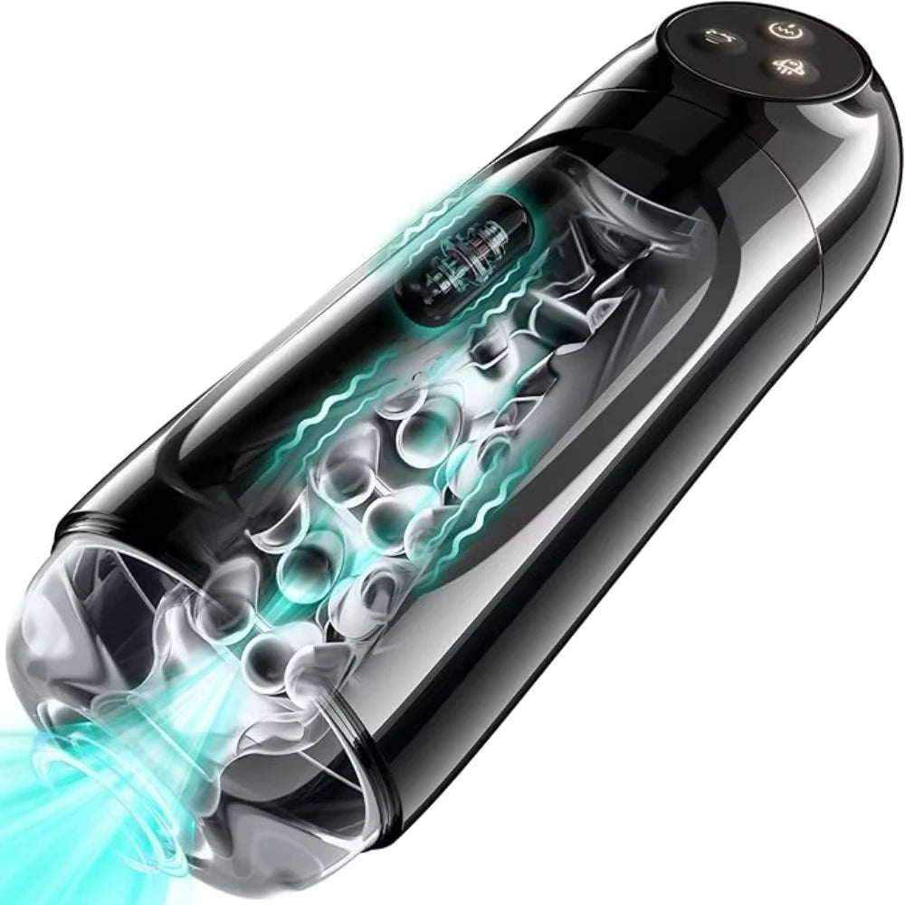 3-in-1 Automatic Male Masturbator with Suction & Vibration