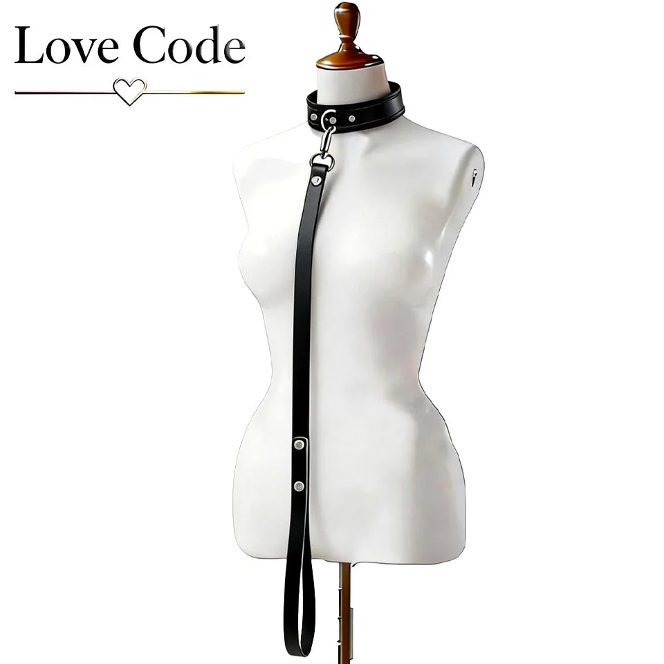 BDSM Collar with Leash