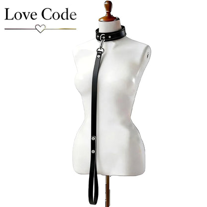 BDSM Collar with Leash