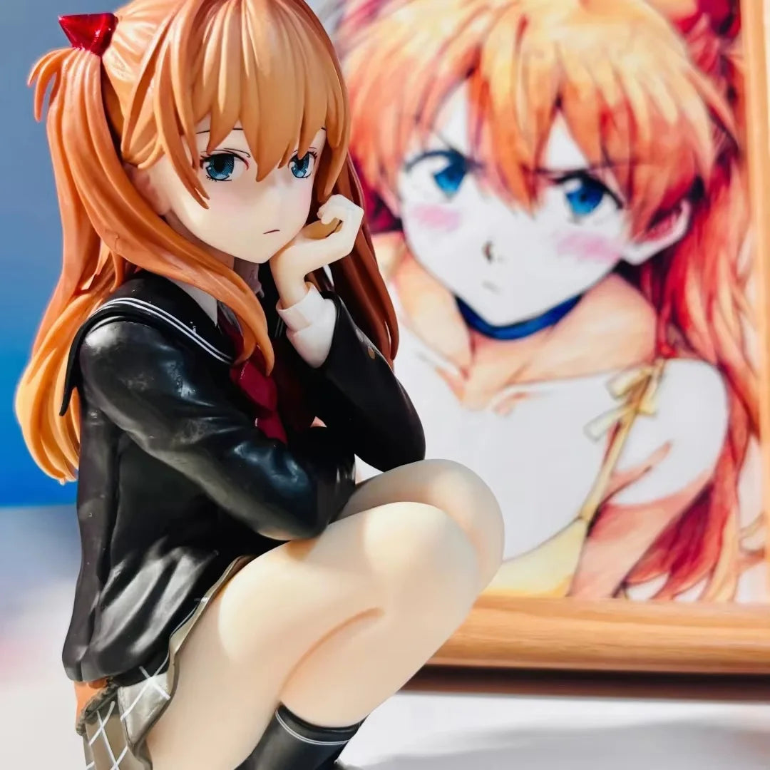 Asuka Langley Soryu School Uniform Figure - Neon Genesis Evangelion