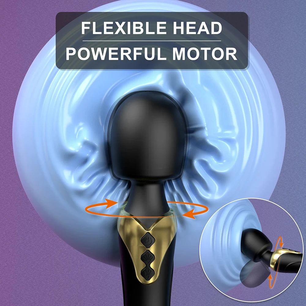 AV Magic Wand Vibrator with 10 Modes