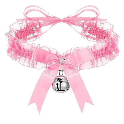 Bow Knot Bell Choker