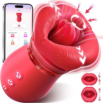 App-Controlled Tongue Rose Toy