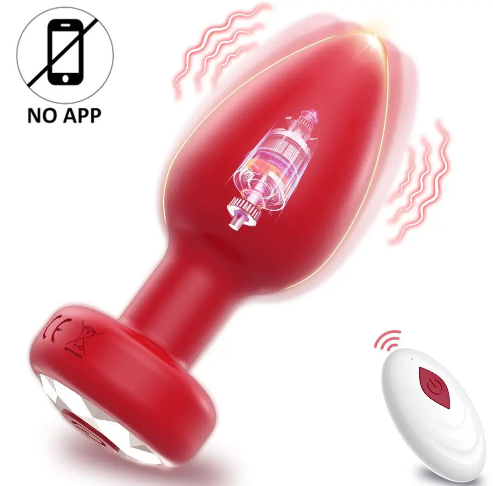 Remote / App-Controlled Vibrator Butt Plug