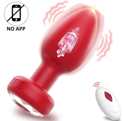 Remote / App-Controlled Vibrator Butt Plug
