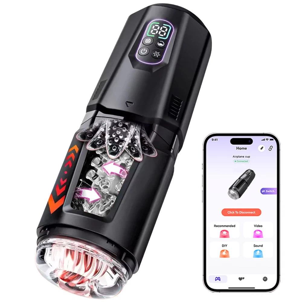 App-Controlled Electric Hands-Free Masturbation Device
