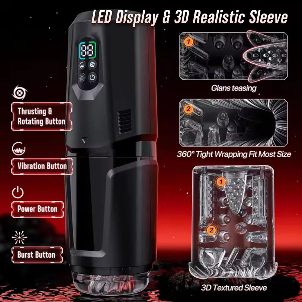 App-Controlled Electric Hands-Free Masturbation Device