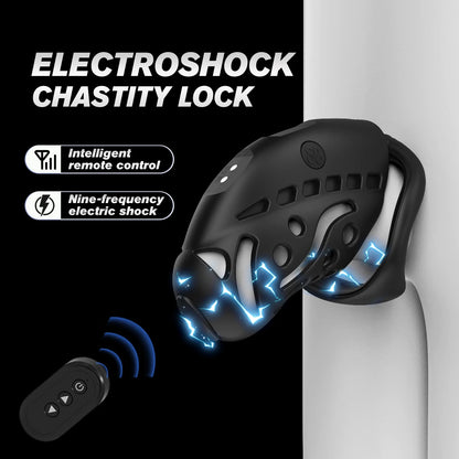 BSDM Wireless Remote Control Electric Chastity Cock Ring