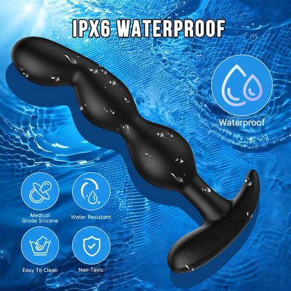 App-Controlled Rose Anal Plug Vibrator