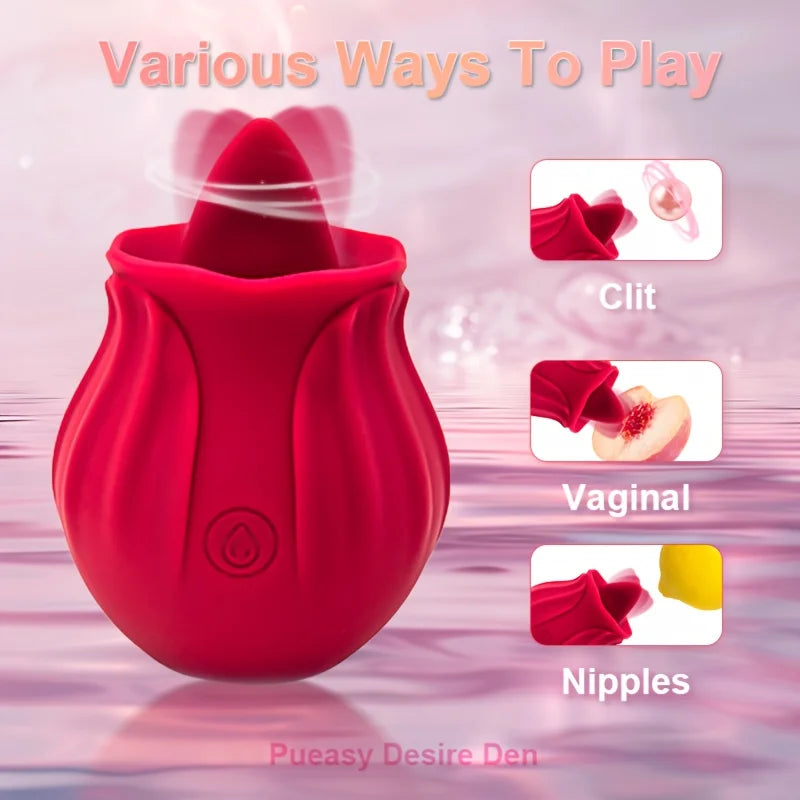Tongue Rose Toy Vibrator