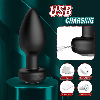 Remote / App-Controlled Vibrator Butt Plug