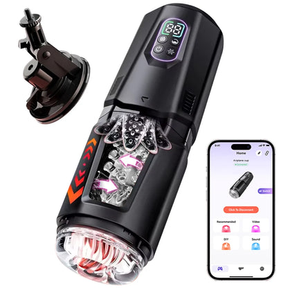 App-Controlled Electric Hands-Free Masturbation Device