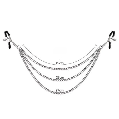 Metal Chain Nipple Clamps