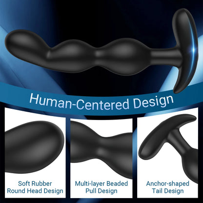 App-Controlled Rose Anal Plug Vibrator