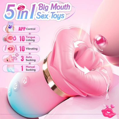 App-Controlled Tongue Rose Toy