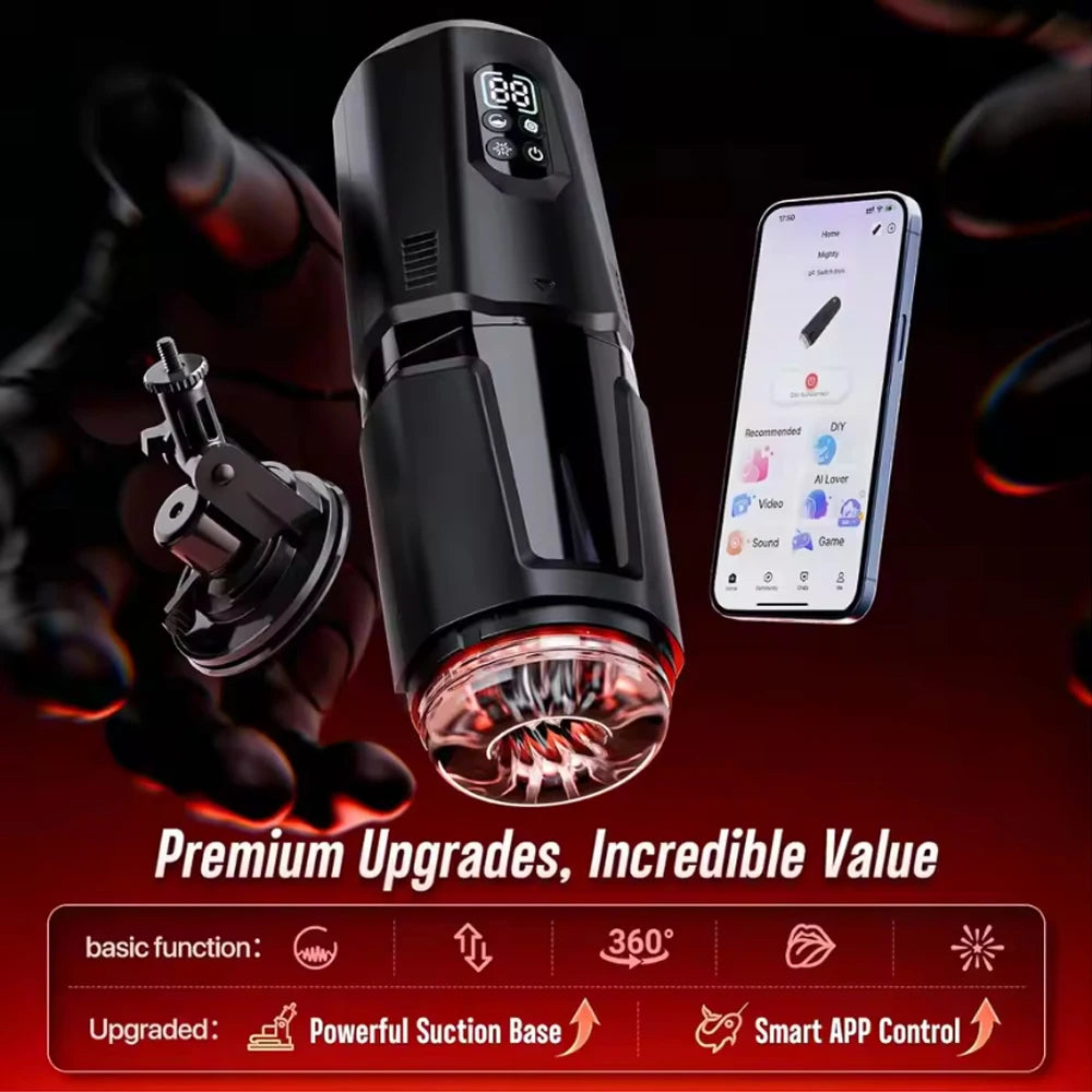 App-Controlled Electric Hands-Free Masturbation Device