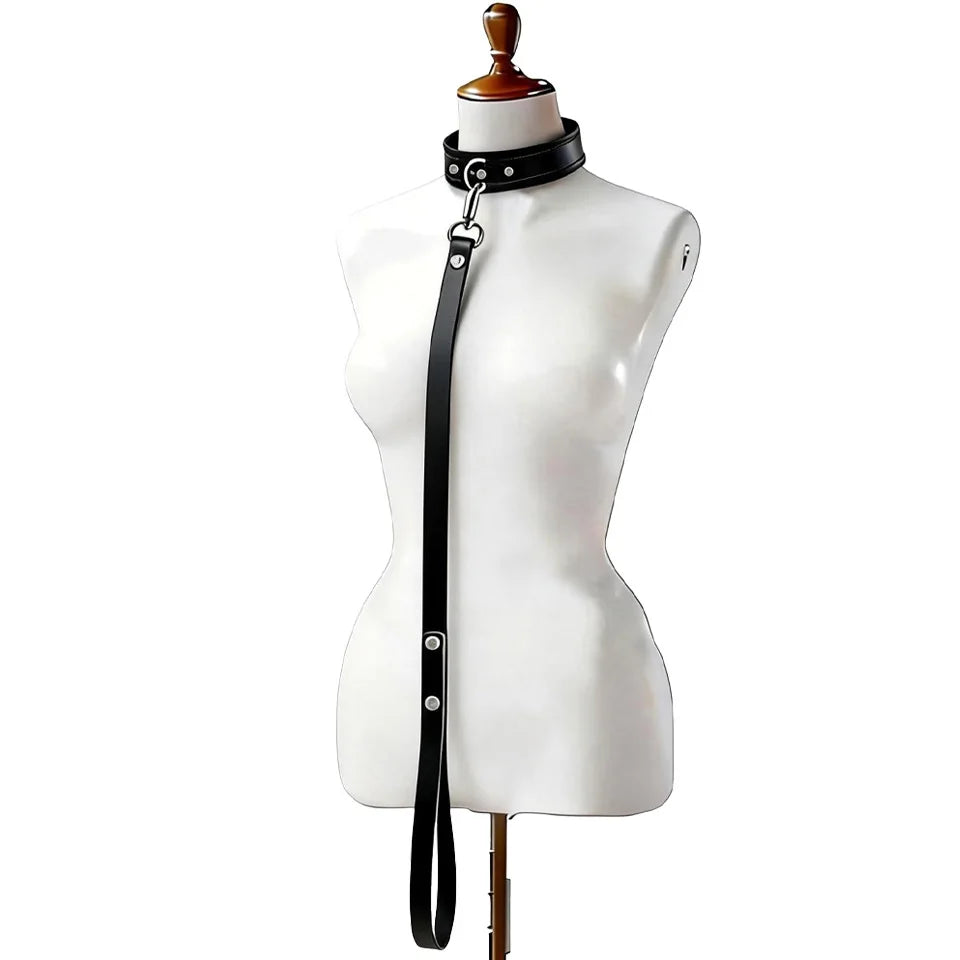 BDSM Collar with Leash