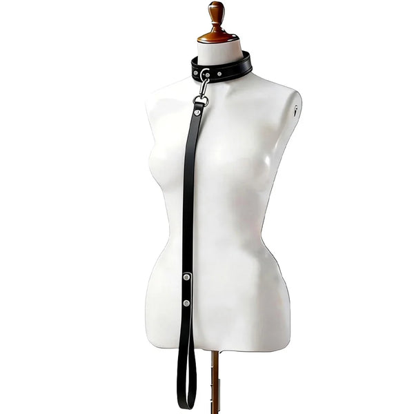BDSM Collar with Leash
