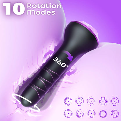 Dual-Motor Anal Vibrator & Butt Plug with 10 Modes