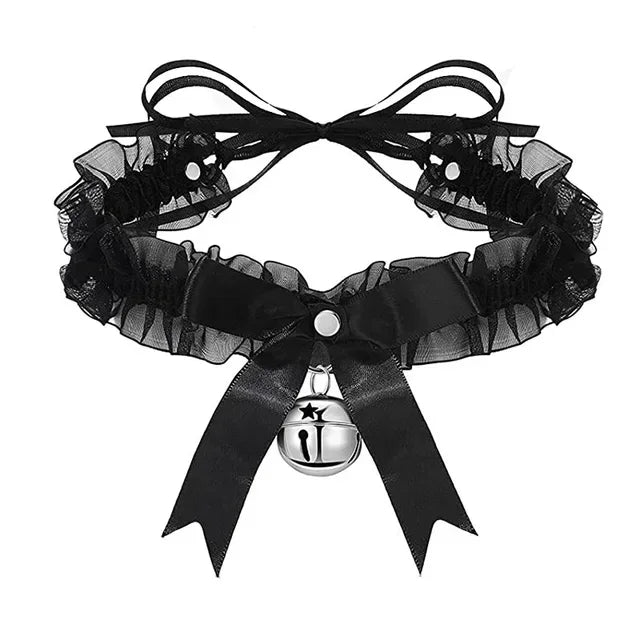 Bow Knot Bell Choker
