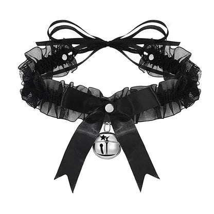 Bow Knot Bell Choker