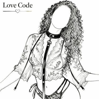 BDSM Collar with Leash