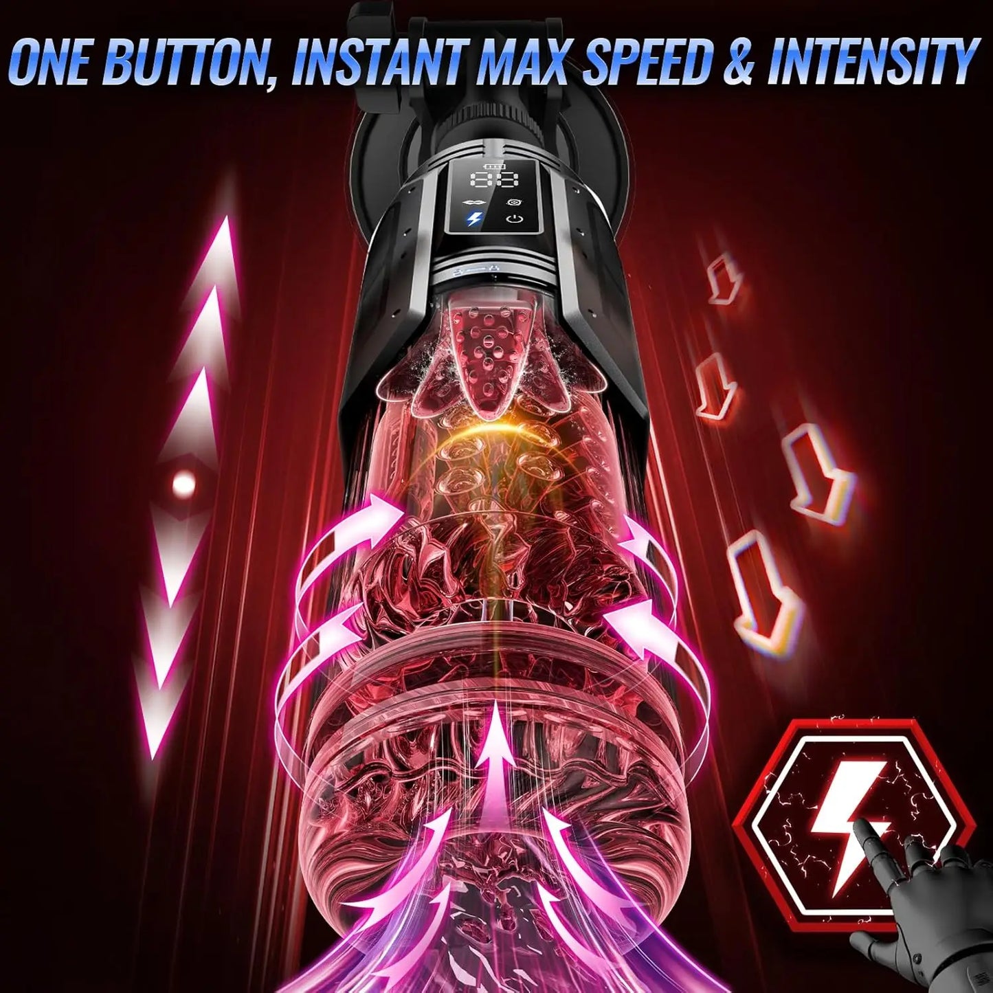 App-Controlled Sucking Rotating Licking Pocket Pussy with Ai Helper