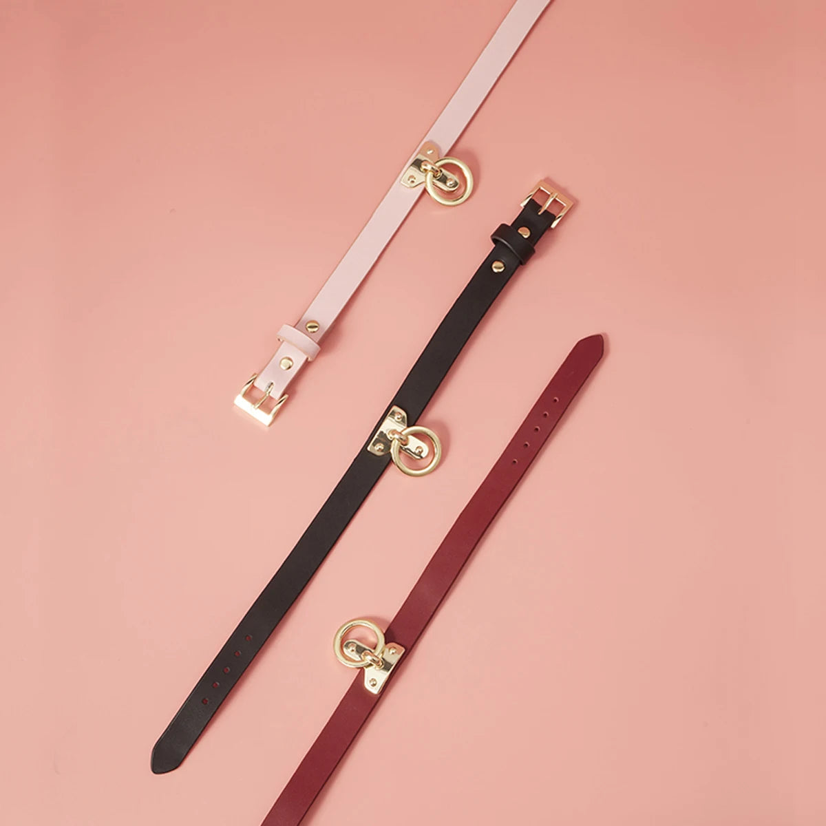 BDSM Collar with Chain Leash