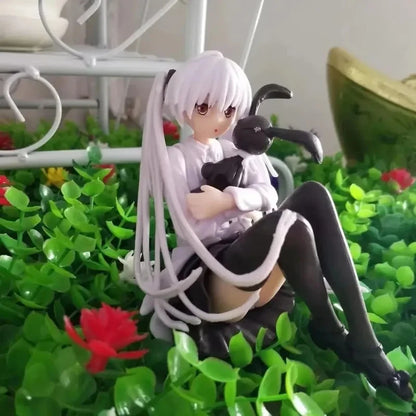 Kawaii Anime Girl & Rabbit Figure