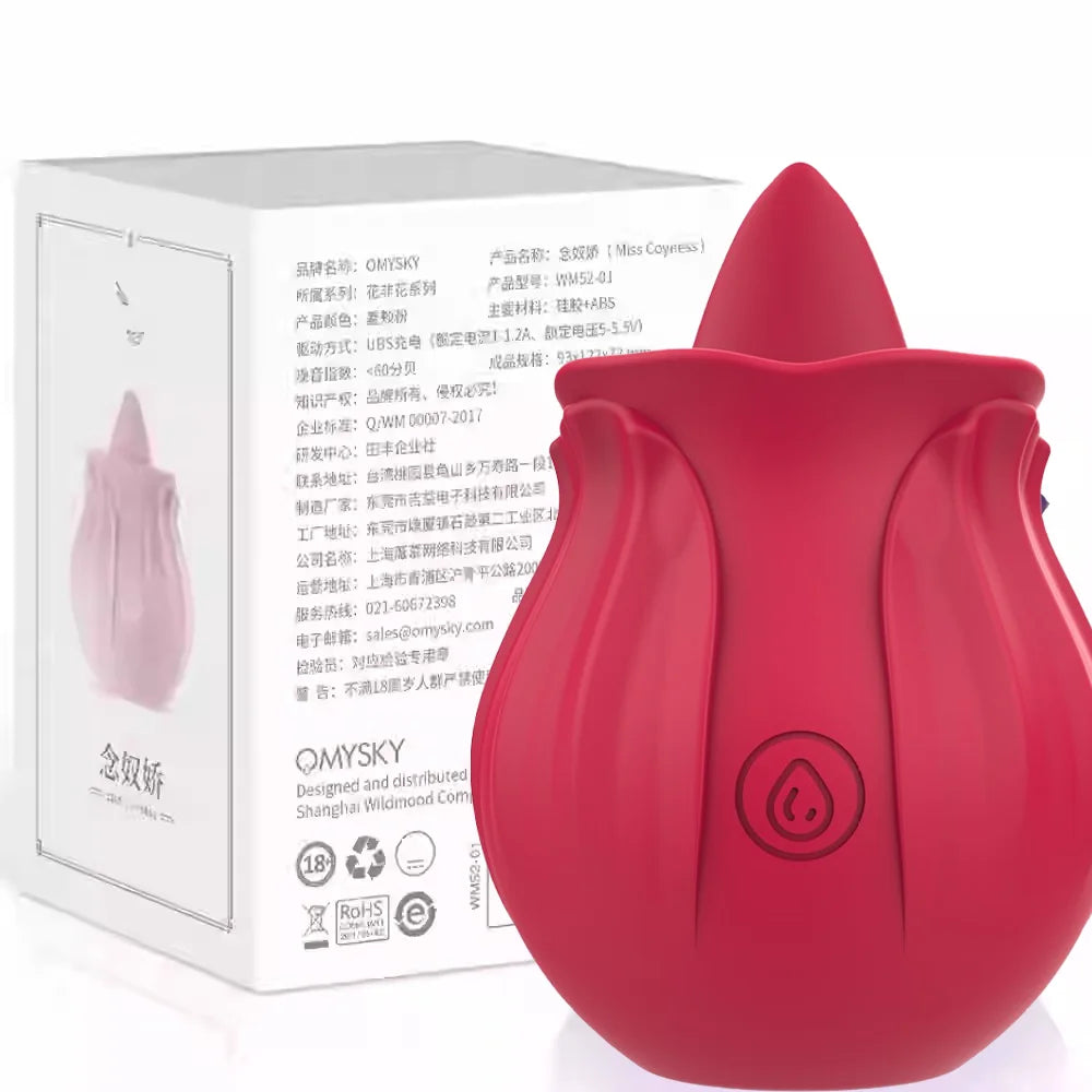 Tongue Rose Toy Vibrator