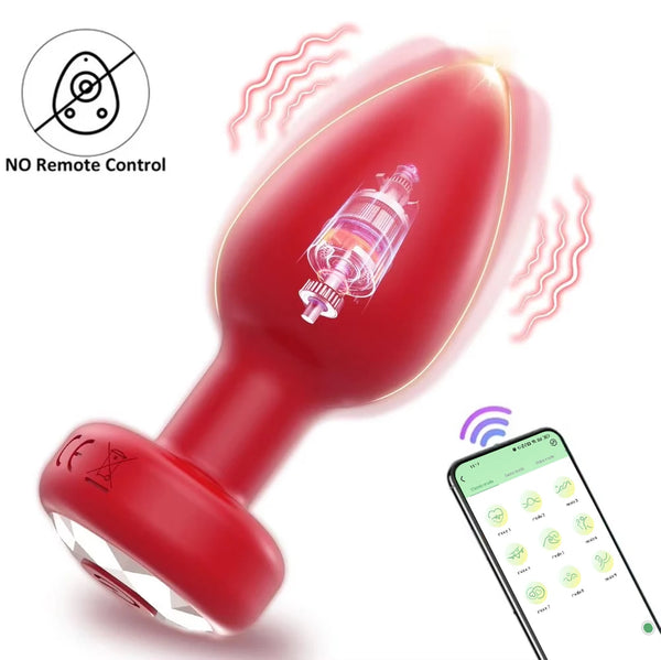 Remote / App-Controlled Vibrator Butt Plug