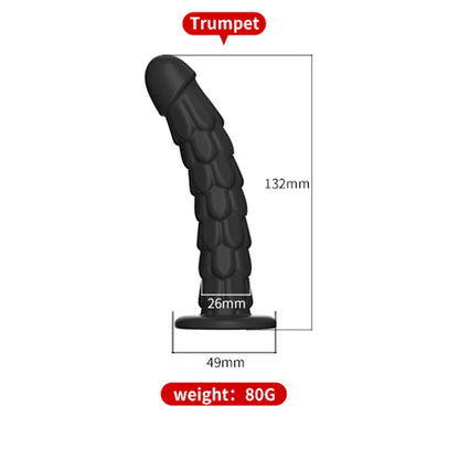 Dragon Scale Dildo with Suction Cup