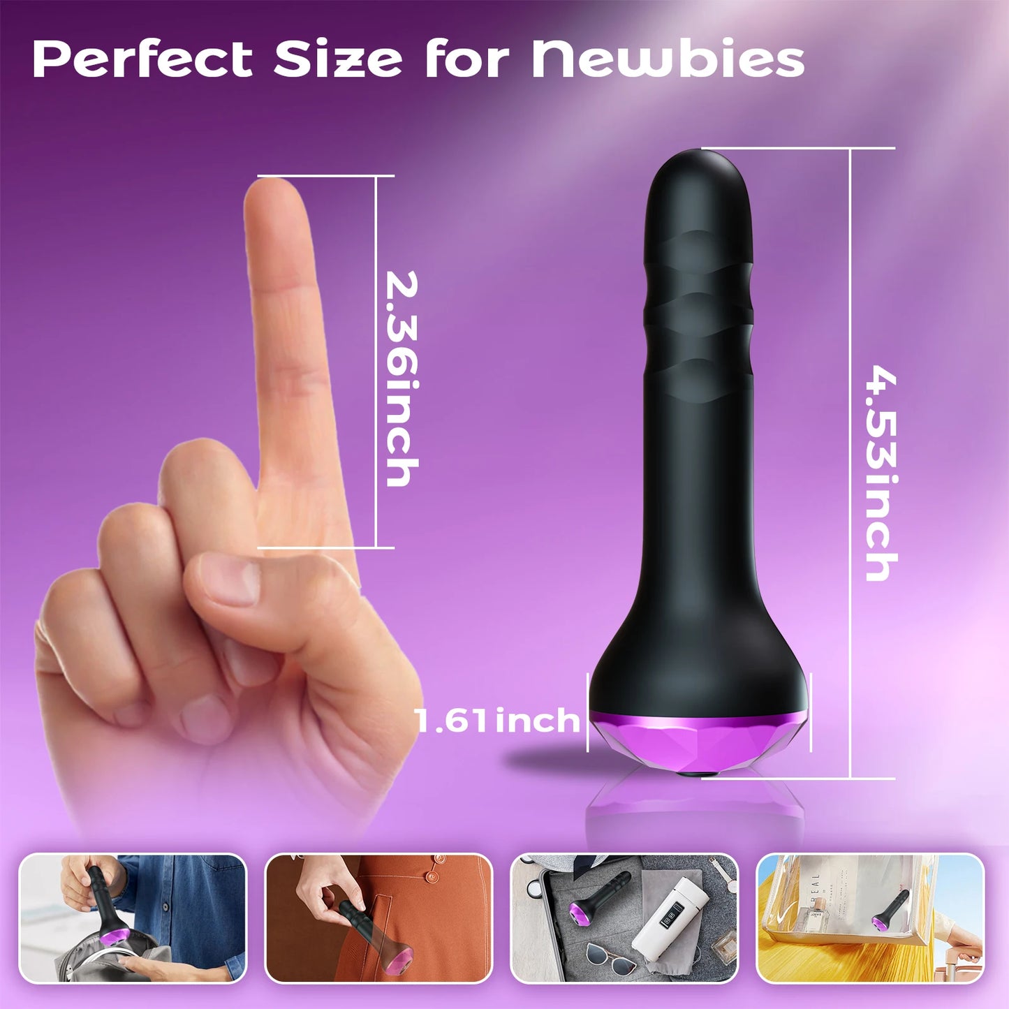 Dual-Motor Anal Vibrator & Butt Plug with 10 Modes