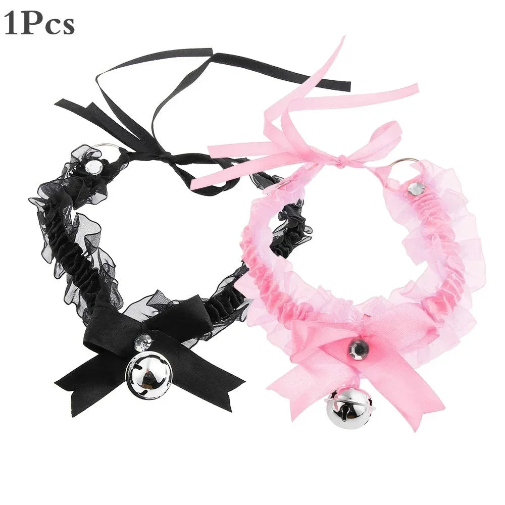 Bow Knot Bell Choker