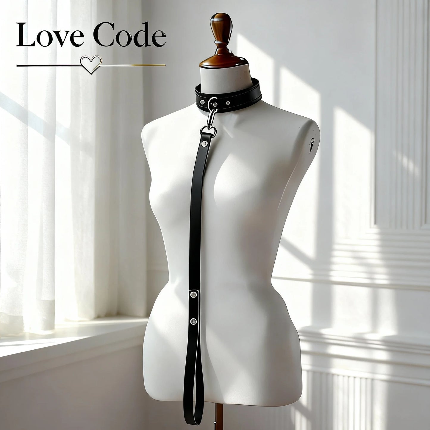 BDSM Collar with Leash