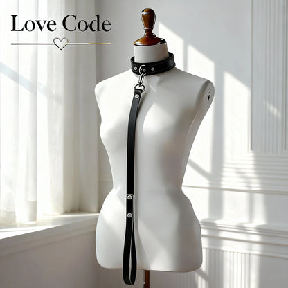 BDSM Collar with Leash
