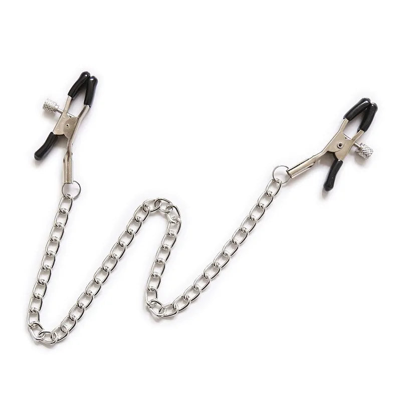 Metal Chain Nipple Clamps