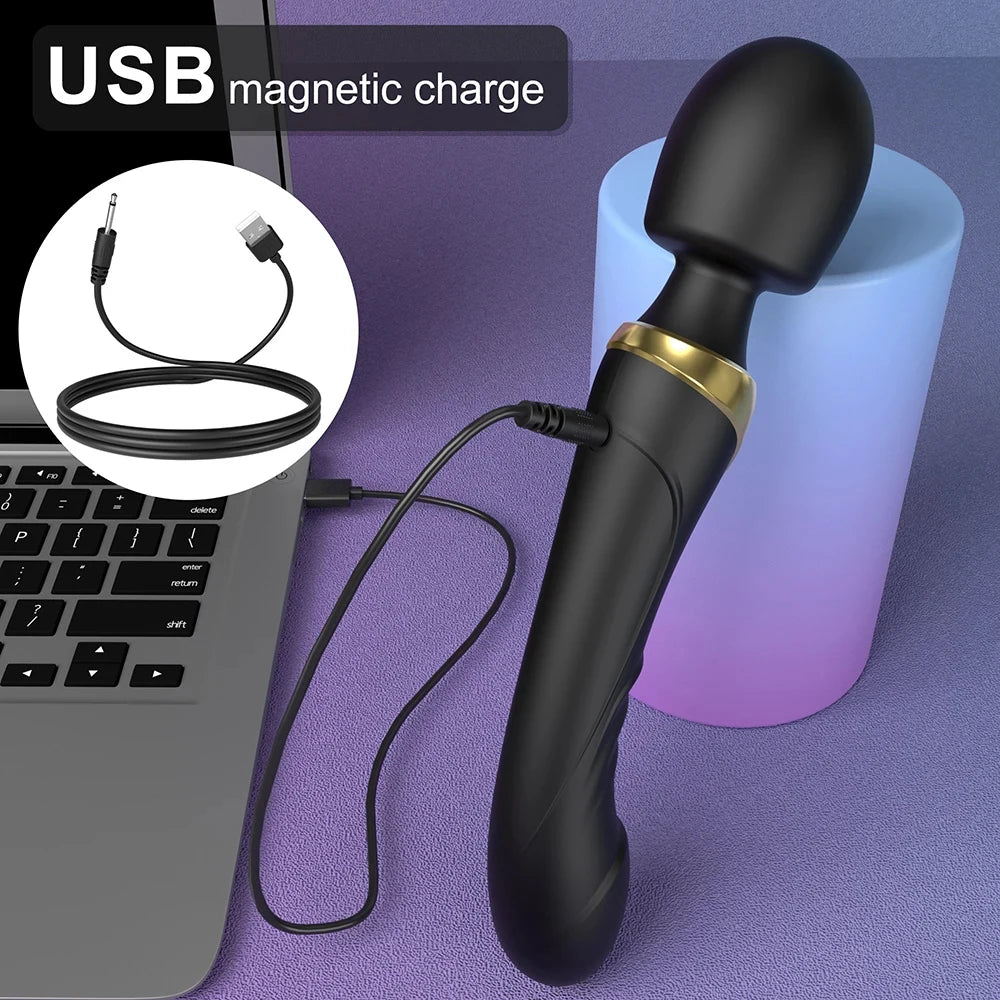 AV Magic Wand Vibrator with 10 Modes