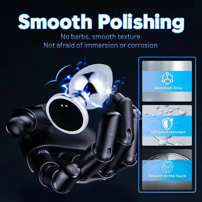 Metal Electric Shock Vibrating Anal Plug