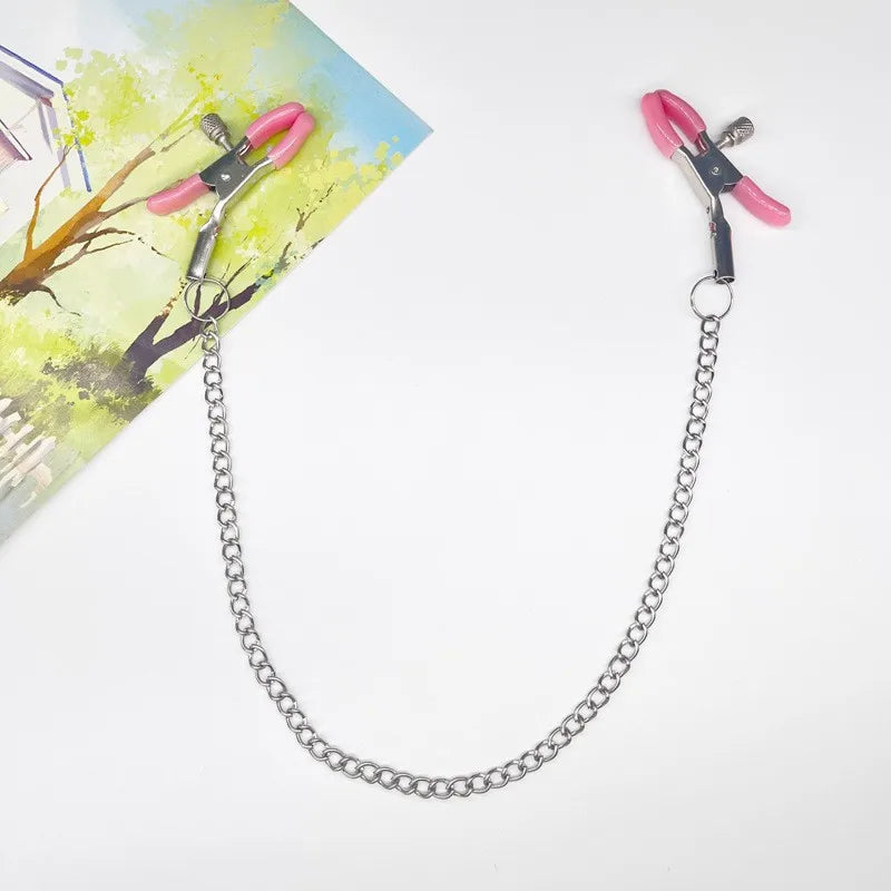 Metal Chain Nipple Clamps