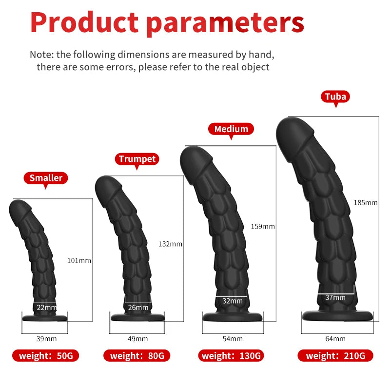 Dragon Scale Dildo with Suction Cup